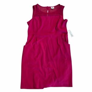 Worthington Fuchsia Sleeveless Mini Dress with Pockets